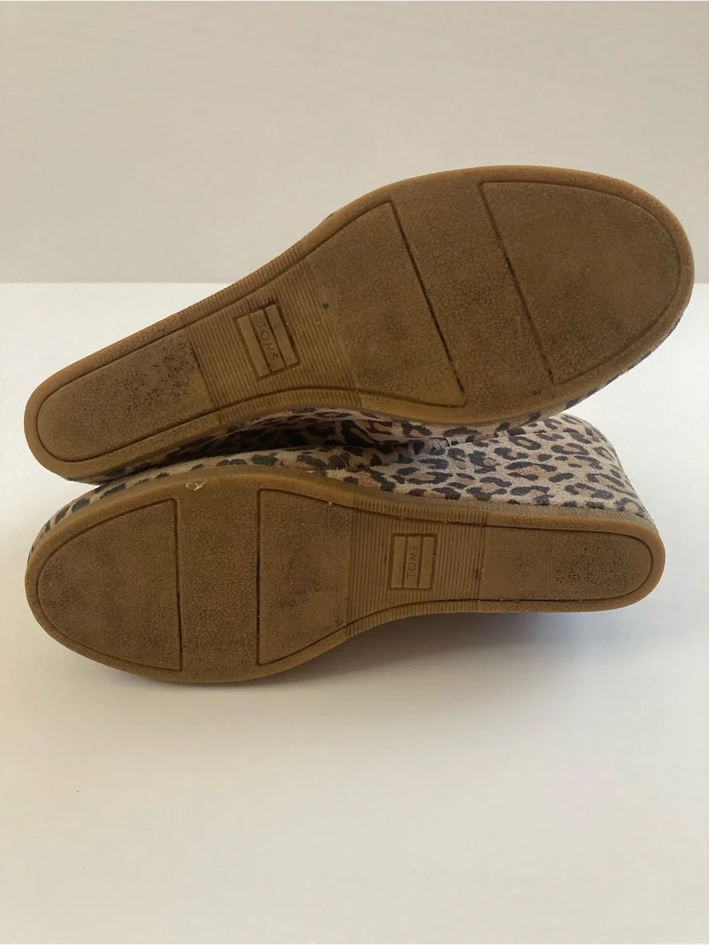 Toms Kelsey Leopard Print Wedge Ankle Booties